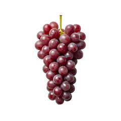 Fototapeta premium A bunch of red grapes on a black background