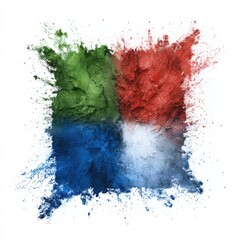 Explosive Color Paint Splatter Abstract Texture