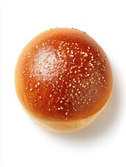 Kaiser roll concept in white studio background. Mini bread isolated on white background, Delicious Kaiser rolls. Bakery concept.