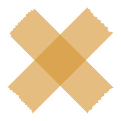 Illustration of yellow plastic adhesive tape