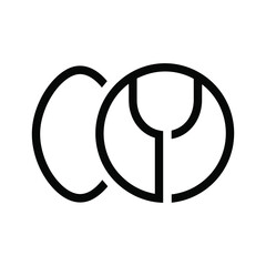 Simple black logo design on white background