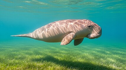 Unique Underwater Encounter with a Dumb Bug Fish in Clear Marine Waters Marine Endangered Species Photos