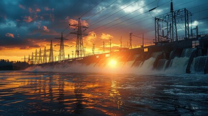 Power Efficiency Concept With Upward Flow 