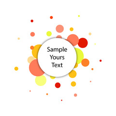 explosion of colored circles. colorful abstract background. Eps 10