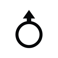 Male symbol gender sign arrow