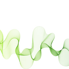 Light Green Abstract Wavy Line for Decorating Natural Ecological Concepts. Eps 10