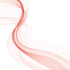 Smooth abstract curve of bright crimson lines perfectly suited for modern marketing graphics. Eps 10