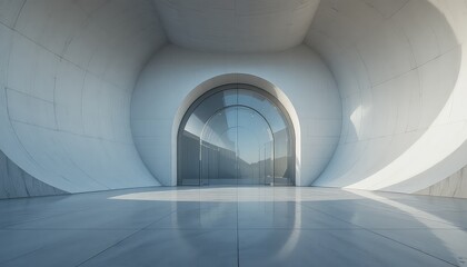 corridor of the building