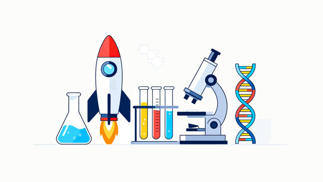 Science research tools and equipment - Powered by Adobe