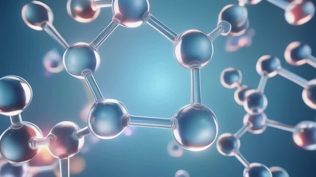 Stunning molecular structure illustration representing scientific research and chemistry concepts for educational use