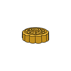 Traditional Chinese mooncake illustration