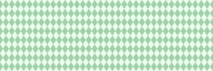 Fototapeta premium Seamless argyle pattern with mint green and pale sage diamonds. Elegant geometric background for textile, wrapping paper, and digital wallpaper design. Simple minimalist harlequin backdrop.