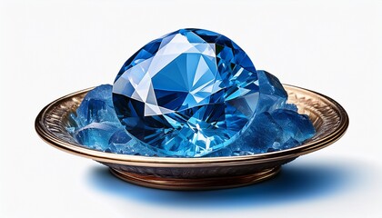 Blue Sapphire Transparent Background Remove Background Ai Generative