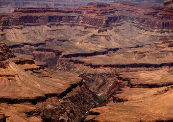 Hazy Sky Day At The Grand Canyon Arizona