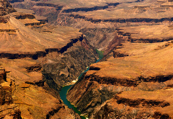 Hazy Sky Day At The Grand Canyon Arizona