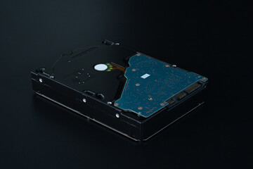 Enterprise hard disk drive for cloud server and ai data processing. Cybersecurity, secure storage, encryption, and reliable backup within modern datacenter and digital infrastructure systems.