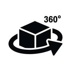 3D Cube Rotation Icon