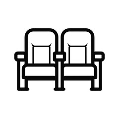 Two armchairs together with armrest