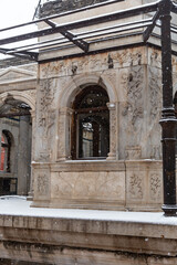 Yanxi Palace of Forbidden city in snow