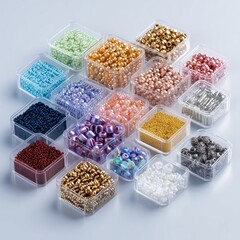 Assortment of Colorful Beads for Jewelry Making