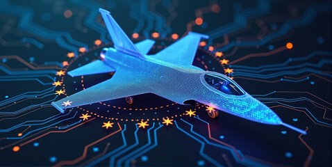 European fighter jet symbolizing rearmament of europe countries and air defense