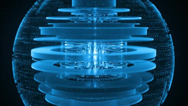 Layered Digital Platform Structure Representing Cloud Computing and Data Storage System