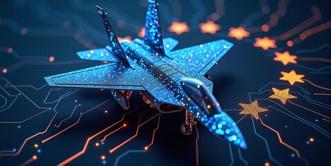 European fighter jet symbolizing rearmament of europe countries and air defense