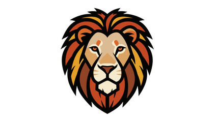 Vibrant Lion Head Illustration with Mane. © Fandi Comp