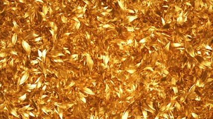 Golden leaf texture background