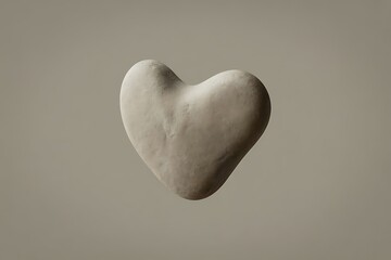 Imperfect heart-shaped pebble