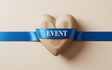 Heart-shaped event invitation