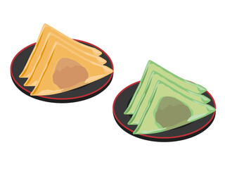 生八ツ橋のイラスト / Nama Yatsuhashi Illustration