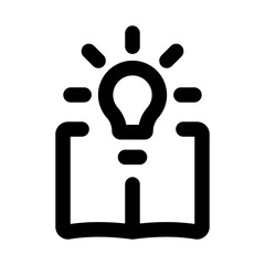 Knowledge Modern Line Icon. Professional minimal vector symbol representing learning education information understanding and wisdom.