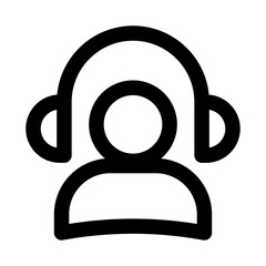 Customer Service Modern Line Icon. Professional minimal vector symbol representing support assistance helpdesk and client care.