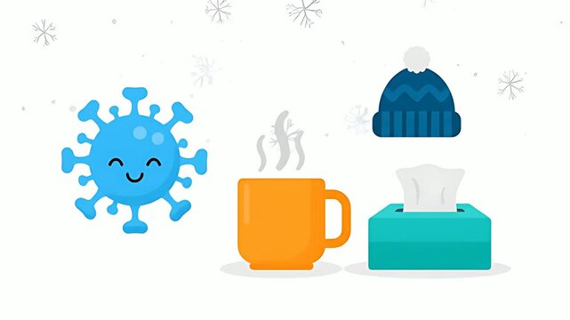 Seasonal Flu Flat Vector Concept