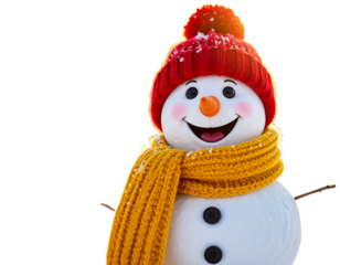 Cheerful snowman