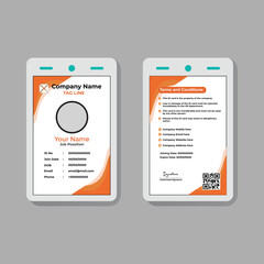 Company Staff ID Card Template &ndash; Clean Professional Identity