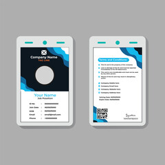 Employee ID Card Design Template &ndash; Modern Business Identity Card