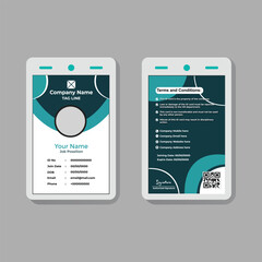 Employee ID Card Template &ndash; Minimal Corporate Identity Design