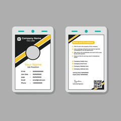 Employee Identification Badge Template &ndash; Corporate Office Design