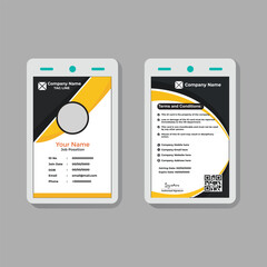 Professional Employee ID Card Template with Company Branding