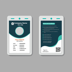 Professional Office Employee ID Card Design Template