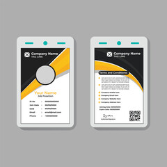 Business Staff ID Card Template &ndash; Professional Corporate Design