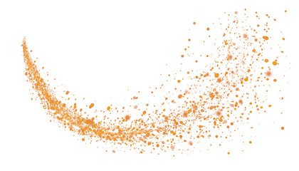 Energetic Golden Particle Swoosh and Shimmering Magic Dust Wave PNG. Magical  Shooting Star Dust Trail