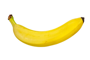 Yellow Ripe Banana Isolated on a White Background