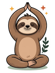 Yoga Sloth Poses Png