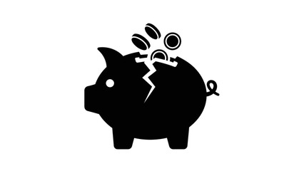 Obraz premium piggy bank in hand