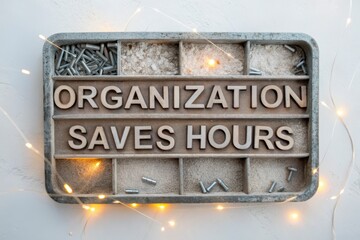 Organization Saves Hours: Fastener Tray With Compartments