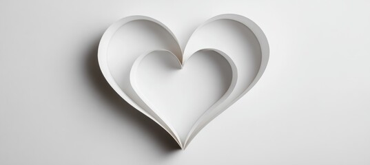 Paper cute on love form. Generative AI technology.