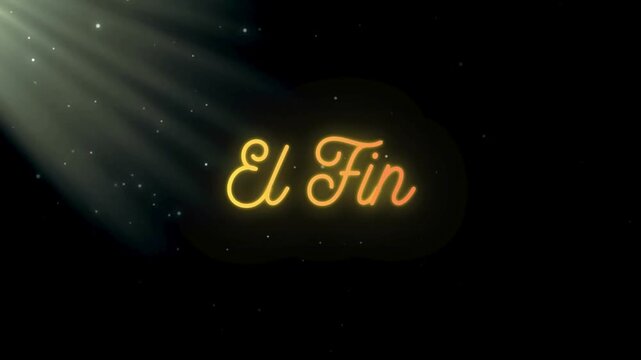 El fin palabras (oro & negro)